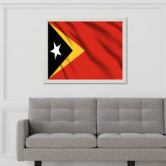 East Timor National Flag Wall Art - beink online art store