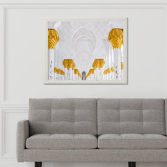 A Symphony of Gold & White Wall Art