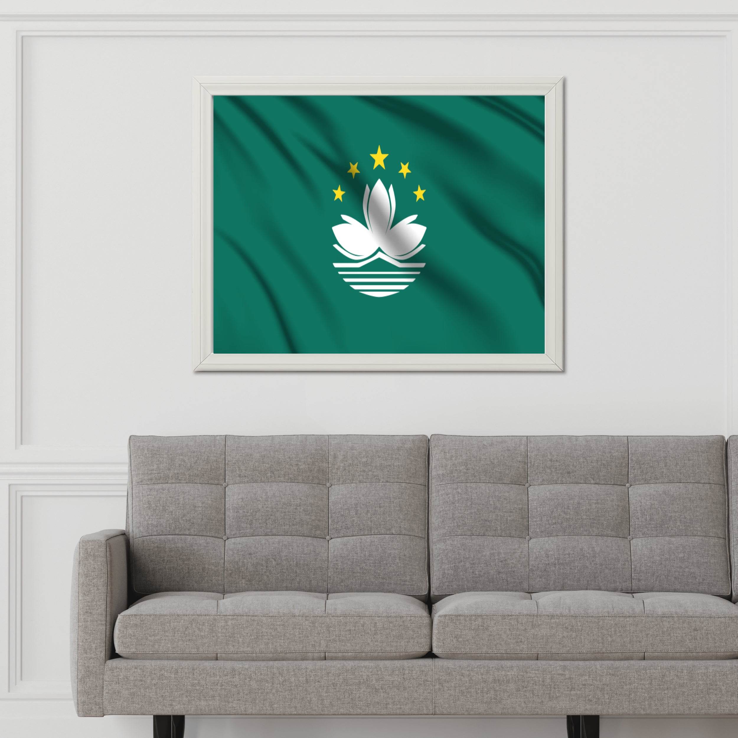 Macau National Flag Wall Art - beink online art store