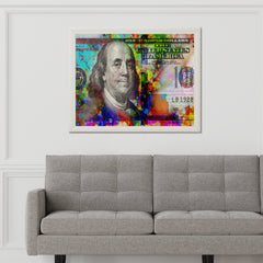 Benjamin Franklin on Dollar Wall Art