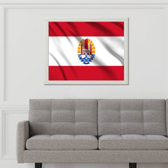 French Polynesia National Flag Wall Art - beink online art store