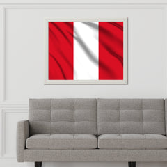 Peru National Flag Wall Art