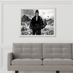 Black and White Vagabond Miyamoto Musashi Anime Wall Art