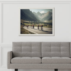 Cyclists in Motion Wall Art