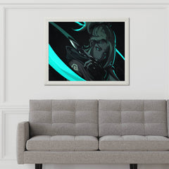 Neon Valorant Anime Gaming Wall Art - beink online art store