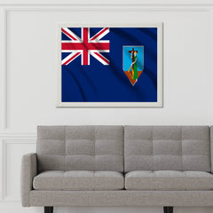 Montserrat National Flag Wall Art - beink online art store