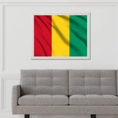 Guinea National Flag Wall Art - beink online art store