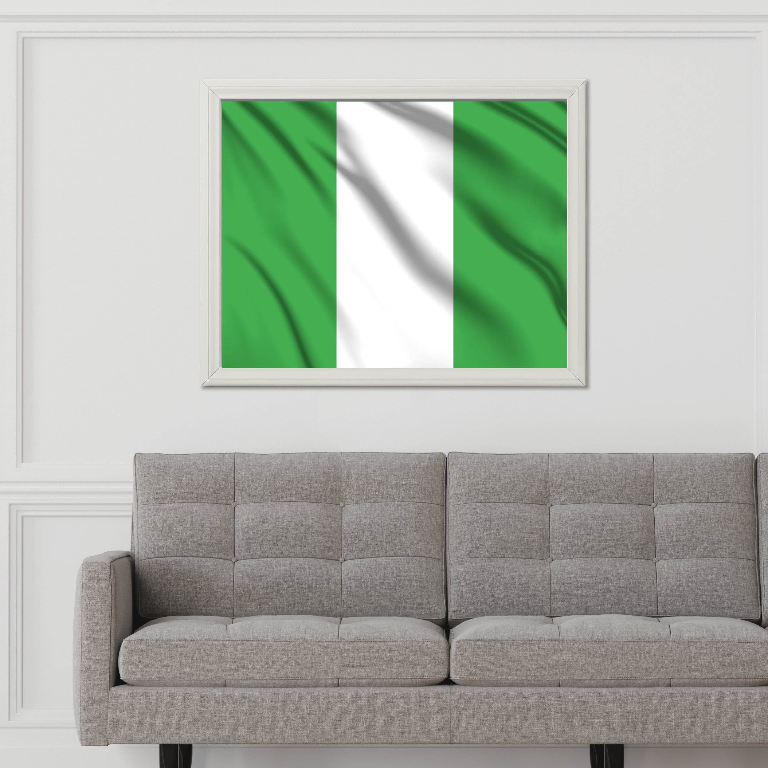 Nigeria National Flag Wall Art - beink online art store