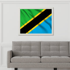 Tanzania National Flag Wall Art - beink online art store