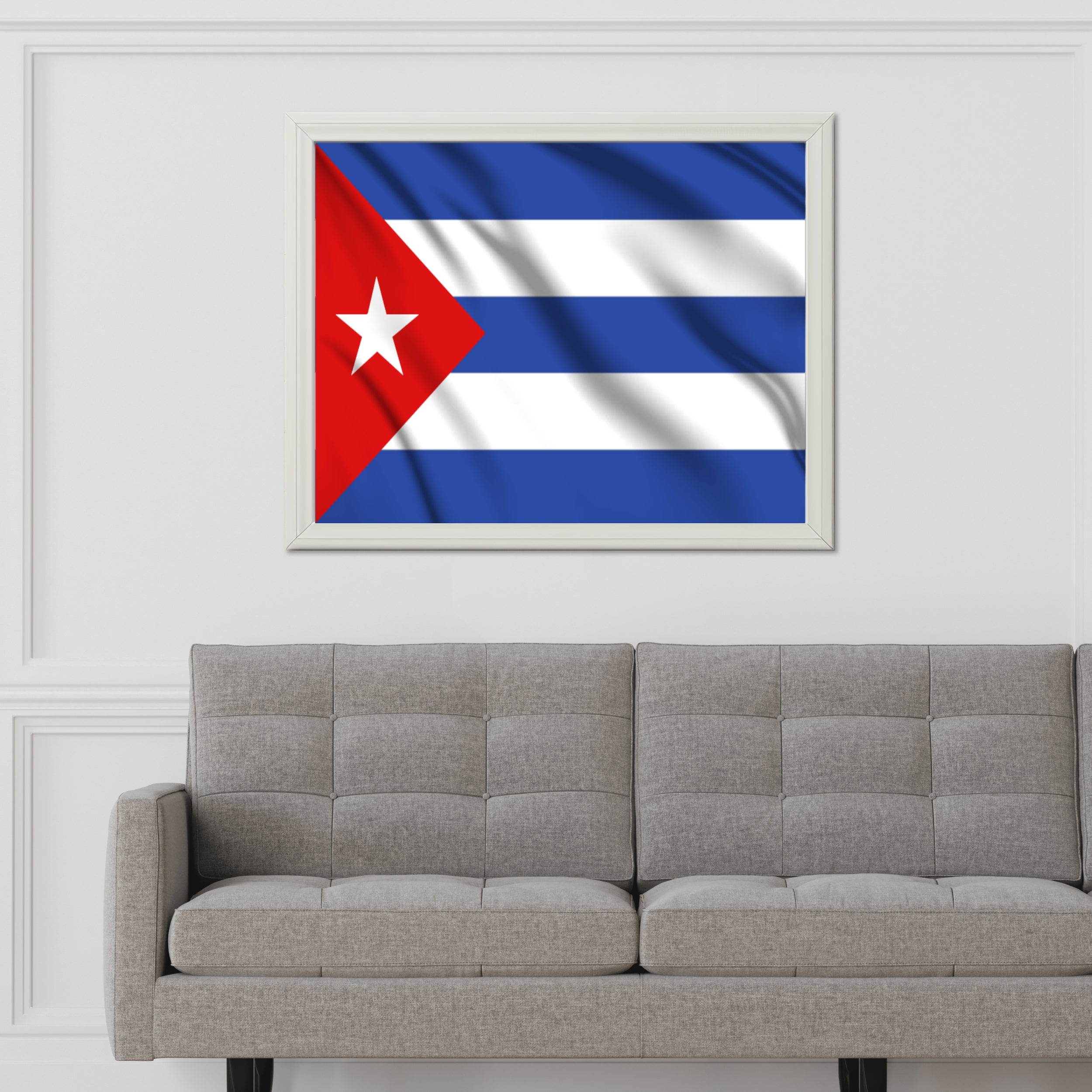 Cuba National Flag Wall Art - beink online art store