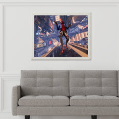 Spider Man Miles Morales  Falling Gaming Wall Art