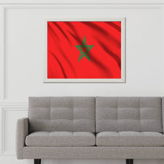 Morocco National Flag Wall Art - beink online art store