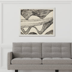 Intertwined Charcoal Lines Wall Art - beink online art store