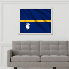 Nauru National Flag Wall Art