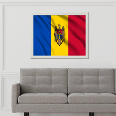 Moldova National Flag Wall Art - beink online art store