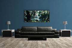 Frieren Magical Forest Anime Wall Art