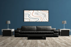 Earth Tone Pattern Background Abstract Wall Art