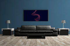 Technology Wave Lines Abstract Wall Art