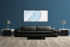 Cool Blue Texture Background Abstract Wall Art