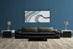 Handdrawn Irregular Lines Abstract Wall Art