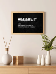 Mamba Mentality Motivational Wall Art