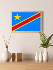 Democratic Republic of the Congo National Flag Wall Art