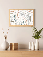 Earth Tone Pattern Background Abstract Wall Art