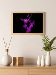 Black And Dark Satoru Gojo Lightning  Anime Wall Art