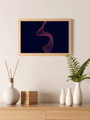 Technology Wave Lines Abstract Wall Art