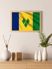 Saint Vincent and the Grenadines National Flag Wall Art