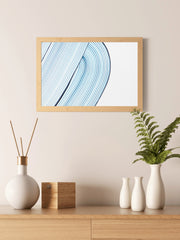 Cool Blue Texture Background Abstract Wall Art