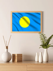 Palau National Flag Wall Art