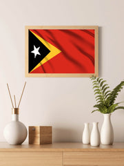 East Timor National Flag Wall Art - beink online art store