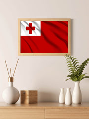 Tonga National Flag Wall Art - beink online art store