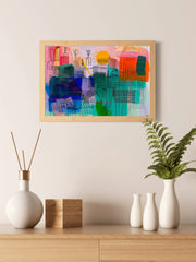 Urban Sunrise Abstract Wall Art