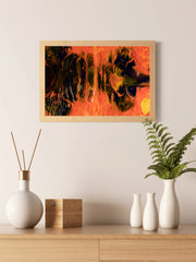 Fire Through Abstract Wall Art