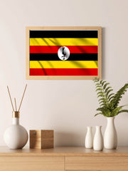 Uganda National Flag Wall Art - beink online art store