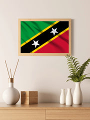 Saint Kitts and Nevis National Flag Wall Art