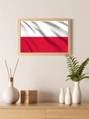 Poland National Flag Wall Art