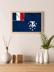 French Southern and Antarctic Lands National Flag Wall Art - beink online art store