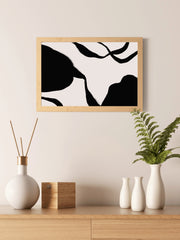 Ink Blot Abstraction Modern Wall Art