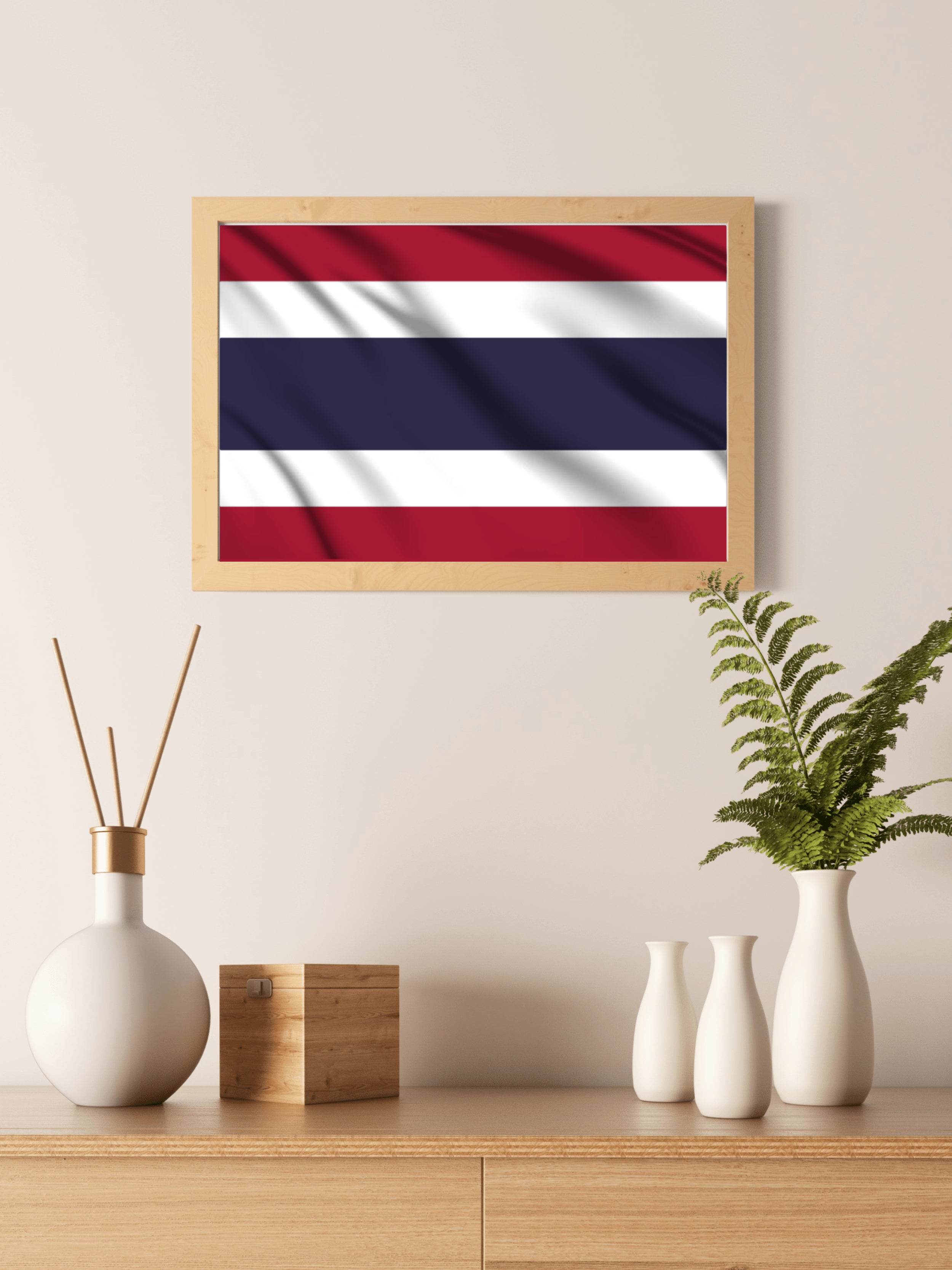 Thailand National Flag Wall Art - beink online art store