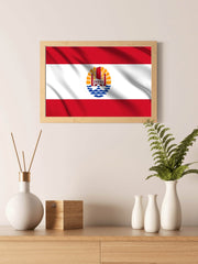 French Polynesia National Flag Wall Art - beink online art store