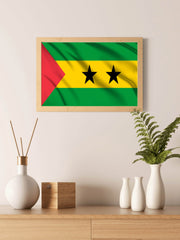 São Tomé and Príncipe National Flag Wall Art - beink online art store