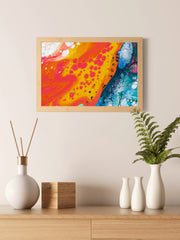 Earth Surface Water Paint Abstrat Wall Art