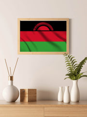 Malawi National Flag Wall Art - beink online art store