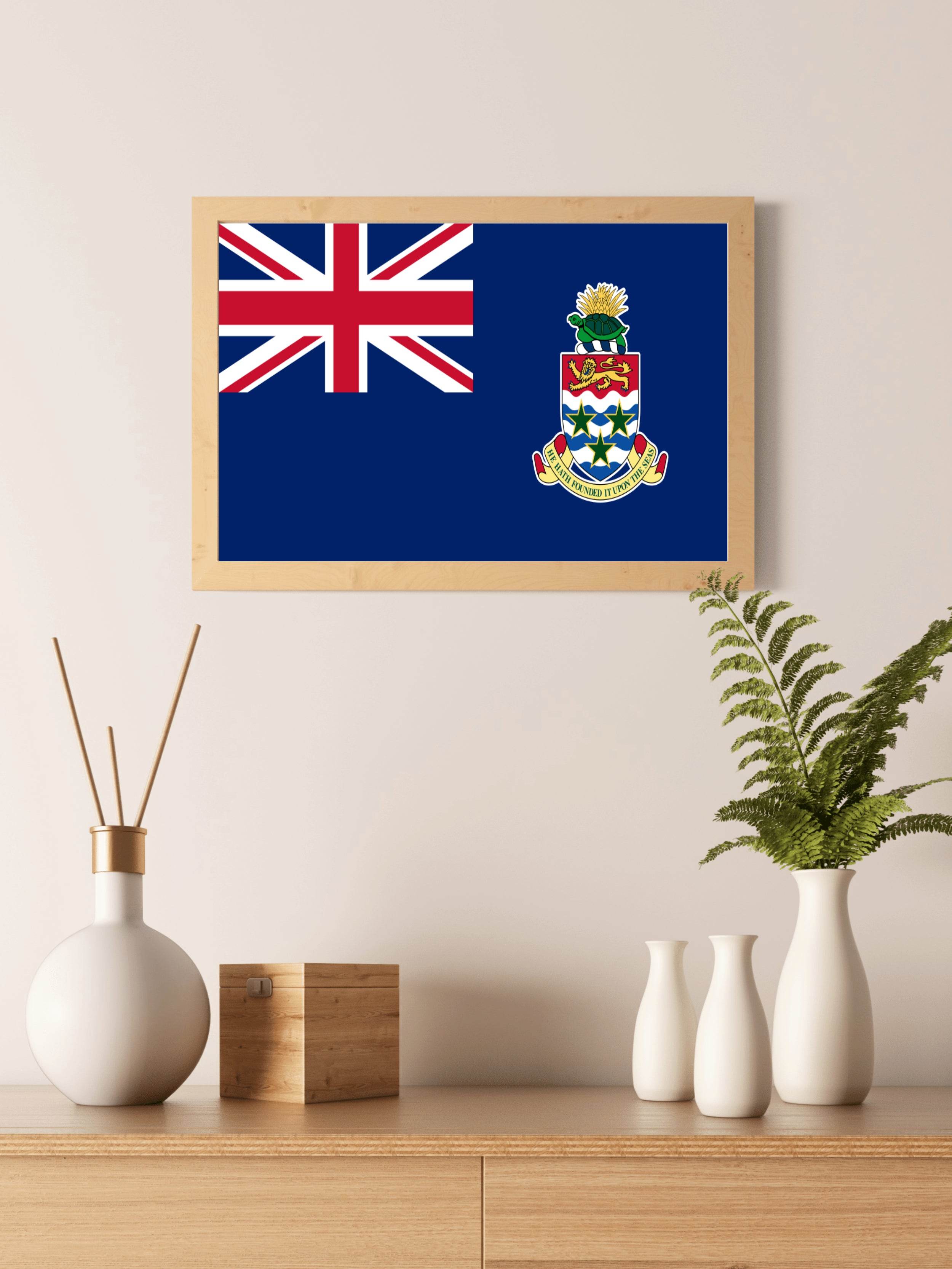 Cayman Islands National Flag Wall Art - beink online art store