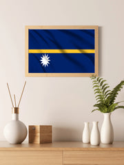 Nauru National Flag Wall Art