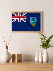 Montserrat National Flag Wall Art - beink online art store