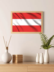 Austria National Flag Wall Art - beink online art store